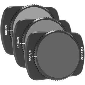 Tiffen Magnetic ND & CPL Filter Kit Compatible with DJI OSMO Pocket 3, 3 Pack ND16 ND64 ND256 CPL Polarizing and Neutral Density Filters, Multi Coated HD Optical Glass/Ultra Slim Aluminum Frame