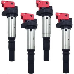 HIGH PERFORMANCE Ignition Coil Pack Of 4 Compatible with Mini R55 R56 R57 R58 R59 R60 R61 For BMW 1 Series F20 F30 F35 FOR Citroen Peugeot 1.6T 1.8T N13 N14 N18 UF598 12137575010