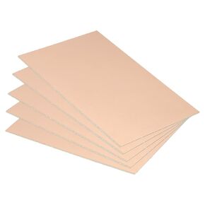 PATIKIL FR4 Single Side Copper Clad Laminate PCB, 5 Pack 70 x 50 x 0.8mm Copper Plated Universal Prototype Circuit Board