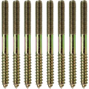 Dowel Screw Mcredy Double End Threaded Machine Self Tapping Wood Screw Bolt Stud M8 Hanger Bolt (M8x80mm) Pack of 10
