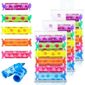 24 Pieces Mini Highlighter Candy Pastel Highlighter for Kid Student 6 Colors Cute Chisel Tip Marker Pen for Candy Party Birthday Drawing Poster Diary Greeting Card School Office Supplies