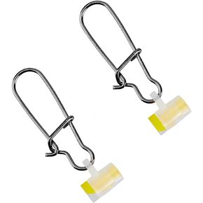 SUPERFINDINGS 40Pcs Plastic Fishing Line Sinker Slides High Strength Sinker Slider Swivel Snap Kit Fishing Tackle with Duo-Lock Snap Freshwater Saltwater Quick Change Fishing Clips for Fishing