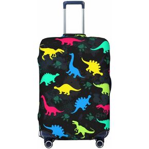 الغطاء فقط، لا يشمل حقيبة السفر، غطاء أمتعة السفر، ديناصور ملون لحقيبة الأولاد، أغطية الأمتعة القابلة للغسل (للأمتعة مقاس 18-21 بوصة) in Kuwait