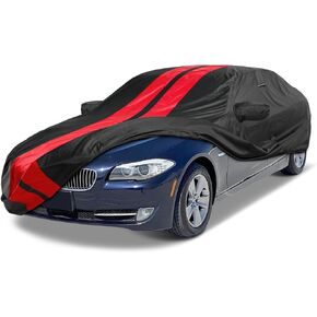 iCarCover Custom Car Cover for 2012-2024 BMW 3-Series Sedan 320i, 328i, 330i, 330e, 335i, ActiveHybrid 3 Waterproof All Weather Rain Snow UV Sun Protector Full Exterior Indoor Outdoor Car Cover