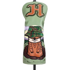 Big Teeth Golf Club Covers Golf Head Covers Golf Club Head Covers Gopher Golf Club Head Covers Driver Fairway Wood Headcovers Hybrid or Rescue Golf Club Covers Funny