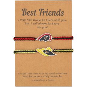 imani 2 Pcs Best Friend Bracelets BFF Friendship Matching Adjustable Cord Handband Bracelet Gifts for Men (A)
