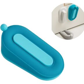 Door Stop，Door stoppers for Bottom of Door Made of Silicone Material Door stoppers，Door Holder to Keep Door Open（ Blue)
