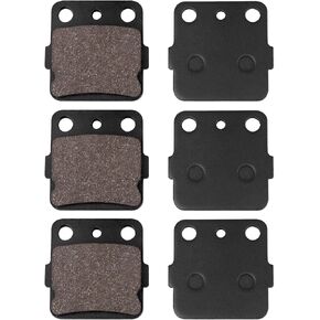 Front and Rear Brake Pads Replacement for Yamaha Raptor 350 YFM350 YFM350RSE2 Raptor 660R YFM660R Honda FourTrax 250 TRX250 TRX250R TRX250X TRX300 TRX300FW Sportrax 400 TRX400EX