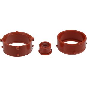 X AUTOHAUX 3pcs Red Turbo Intake Seal Rubber A6420940080 for Mercedes-Benz R320 2007-2008 for Mercedes-Benz E320 2007-2008 for Mercedes-Benz ML320 2007-2008