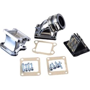 GOOFIT 32mm Intake Manifold Pipe Adapter Gasket Set Replacement for 2 Stroke DIO 50 ZX SE50 SK50 SA50 Elite Scooter