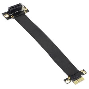 PCIE Extension Cable,PCI-Express 3.0 1X Male to Female Riser Cable PCI-E 1X Extender Adapter Jumper (18cm,90°