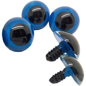 50PCS Blue Plastic Safety Eyes DIY Sewing Crafting Buttons Accessories for Craft Supply Puppet Teddy Bear Doll Animal Stuffed Toys (14mm)