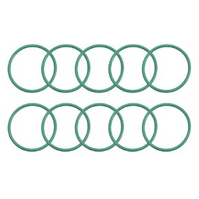 uxcell Fluorine Rubber O-Rings, 27mm OD 24mm ID 1.5mm Width FKM Seal Gasket for Machinery Plumbing, Green, Pack of 10
