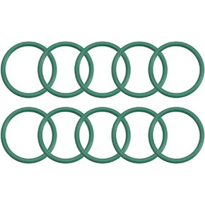 حلقات دائرية مطاطية من uxcell، 27 مم OD 24 مم معرف 1.5 مم عرض FKM حشية ختم لسباكة الآلات، أخضر، حزمة من 10