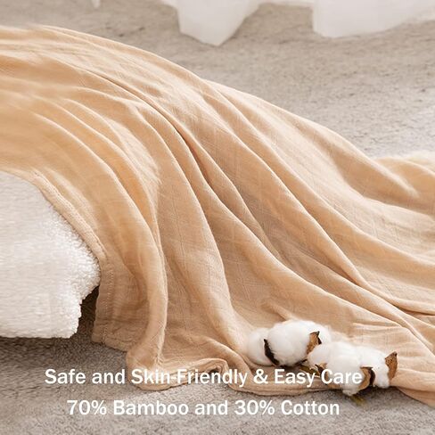 HBselect 5-Pack Cotton Baby Muslin Swaddle Blankets in Saudi Arabia