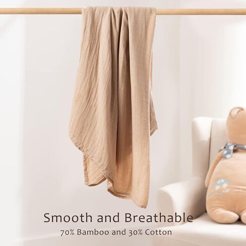HBselect 5-Pack Cotton Baby Muslin Swaddle Blankets in Saudi Arabia