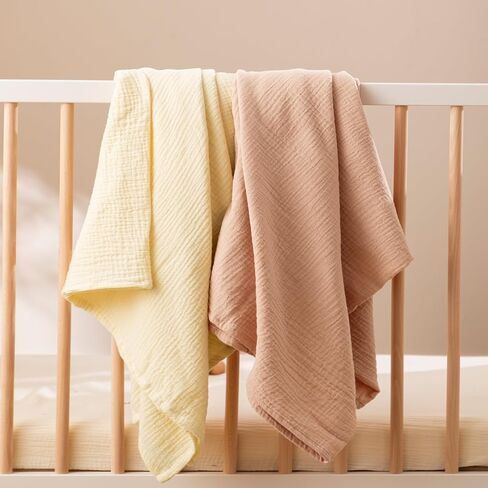 HBselect 5-Pack Cotton Baby Muslin Swaddle Blankets in Saudi Arabia