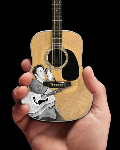 AXE HEAVEN Licensed Elvis Presley '55 Tribute Acoustic Mini Guitar Replica (EP-360) in Saudi Arabia