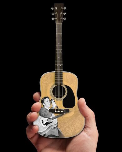 AXE HEAVEN Licensed Elvis Presley '55 Tribute Acoustic Mini Guitar Replica (EP-360) in Saudi Arabia