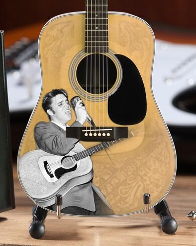 AXE HEAVEN Licensed Elvis Presley '55 Tribute Acoustic Mini Guitar Replica (EP-360) in Saudi Arabia