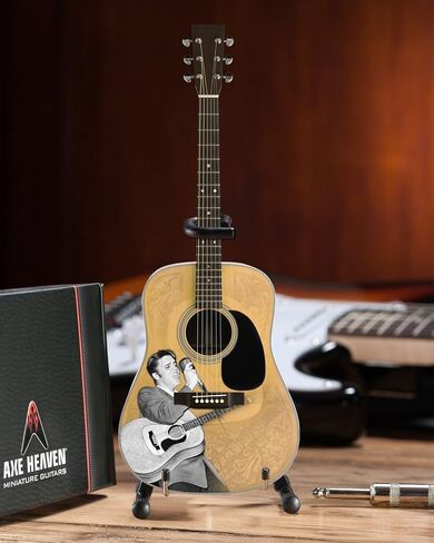 AXE HEAVEN Licensed Elvis Presley '55 Tribute Acoustic Mini Guitar Replica (EP-360) in Saudi Arabia