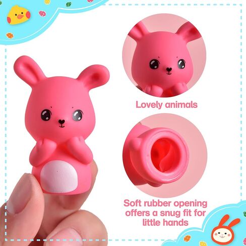 FUN LITTLE TOYS 10 PCS Bunny Chick Finger Puppet for Easter Basket Stuffers, Include 5 Bunnies & 5 Chicks in Kuwait