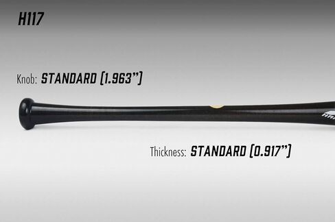 Spark Classic H117 Wooden Baseball Bat Birch Wood Gamebat Practice Training Bat Adult [Made in Japan] in Kuwait
