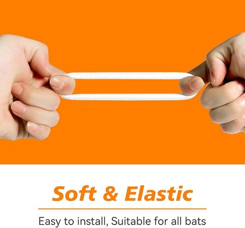 [5 Packs] Baseball Bat Grip Choke Up Rings for Youth Baseball Softball Teeball Tball Bat Choke Up Ring Bat Knob Baseball Bat Accessories - White in Saudi Arabia