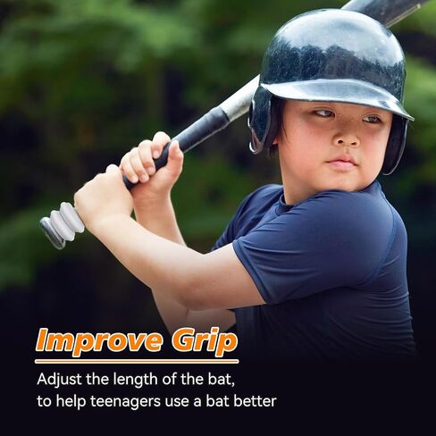 [5 Packs] Baseball Bat Grip Choke Up Rings for Youth Baseball Softball Teeball Tball Bat Choke Up Ring Bat Knob Baseball Bat Accessories - White in Saudi Arabia