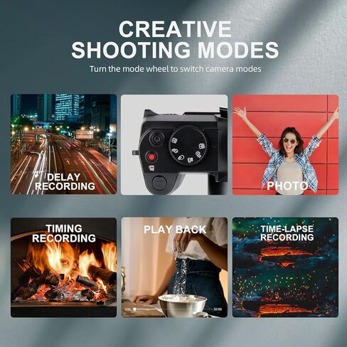 كاميرا رقمية بدقة 4K للتصوير الفوتوغرافي والفيديو، وكاميرا تسجيل فيديو بدقة 48 ميجابكسل لليوتيوب مع شاشة قابلة للطي بزاوية 180 درجة، وتكبير رقمي 16X، وزاوية عريضة 52 ملم وعدسة ماكرو، وبطاريتين، وبطاقة TF بسعة 32 جيجابايت in Kuwait