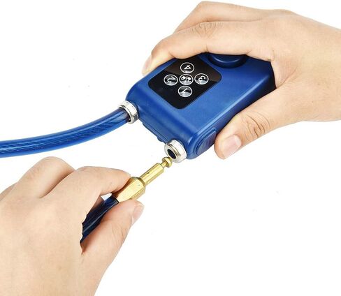 قفل دراجة مضاد للسرقة، قفل منبه ذكي Y787 قفل سلسلة مضاد للسرقة للدراجة، التحكم في تطبيق بوابة الدراجة النارية باللون الأزرق in Kuwait