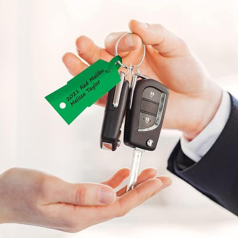 علامات مفاتيح ذات قفل ذاتي أصفر، 1000 بطاقة تعريف سهم بلاستيكية، سهلة الاستخدام واقتصادية، علامات مفاتيح سهم ذاتية القفل، لوازم التاجر السائبة أو علامات تعريف قفل الأجزاء الصغيرة، رائعة أيضًا للميكانيكي in Kuwait