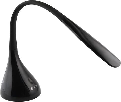 OttLite LED Desk Lamp with Adjustable Neck, Creative Curves (White/Grey) - 2.1A USB Charging Port, 4 Dimmable Brightness Settings, Energy-Efficient ClearSun LEDs for Home & Office in Saudi Arabia