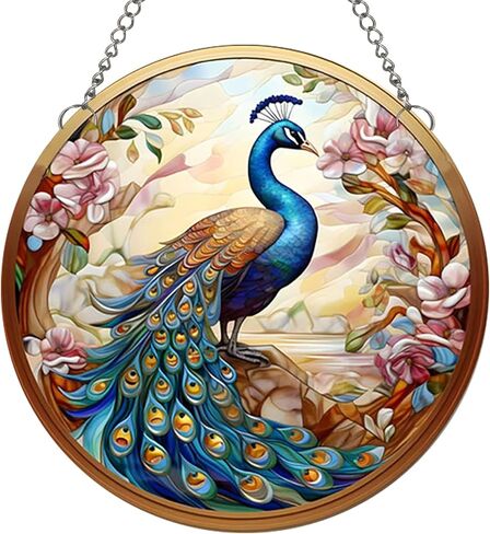 MATIHAY Dreamy Hummingbird/Peacock/Unicorn Acrylic Window Hangings, Spring and Summer Hummingbird Wall Decor for Bird Lover, Home Garden Decor Gift for Mom, Grandma, Wife (Unicorn, S) in Kuwait