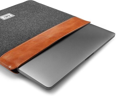 tomtoc Felt & PU Leather Laptop Sleeve for 13-inch MacBook Air M3/A3113 M2/A2681 M1/A2337 2024-2018, 13 Inch MacBook Pro M2/A2686 M1/A2338, Surface Pro 11th AI PC/10/9, Ultra-Slim Accessory Case in Saudi Arabia