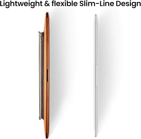 حافظة كمبيوتر محمول من جلد البولي يوريثان ولباد Tomtoc لجهاز MacBook Air M2/A2681 M1/A2337 2022-2018 مقاس 13 بوصة، وMacBook Pro M2/A2686 M1/A2338 2022-2016 مقاس 13 بوصة، وSurface Pro 9/8/X/7+/7/ 6/5، حافظة ملحقات رفيعة للغاية in Kuwait