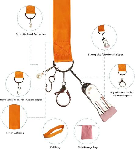 Zipper Helper Pull for Dresses，Dress Zipper Helper for Dresses with Invisible Zippers，Zipper Helper for Boots (Red) in Saudi Arabia