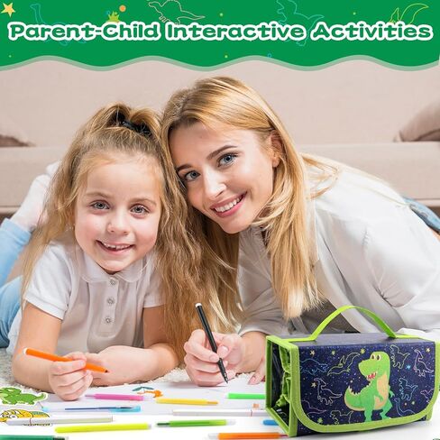 مجموعة أقلام معطرة مع مقلمة ديناصور 48 قطعة أقلام تحديد للأطفال الذين تتراوح أعمارهم بين 4-8 هدايا عيد ميلاد للأطفال الأولاد 4 5 6 7 8 9 سنوات مجموعة أقلام تحديد تلوين الفاكهة مجموعة فنية وحرفية مع ملصقات in Kuwait