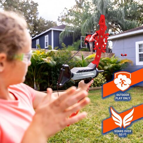 مجموعة القوس والسهم من Nerf Rip Rocket - مسدس Rip Rocket Blaster القوس الرغوي الناعم + مجموعة السهم - اللعب الداخلي والخارجي - القوس و(4) أسهم ذات أطراف رغوية - القوس والسهم الذي يعمل بالهواء من RIPROCKET in Saudi Arabia