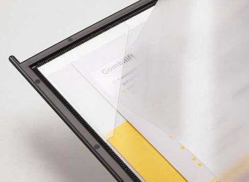 نظام العرض والإشارة لسطح المكتب Tarifold® VIP، دوران المستندات 360 درجة، 10 لوحات بولي بروبيلين مزدوجة الجوانب، إطار أسود، حجم Letter/A4 (HD34126VIP) in Kuwait