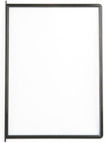 نظام العرض والإشارة لسطح المكتب Tarifold® VIP، دوران المستندات 360 درجة، 10 لوحات بولي بروبيلين مزدوجة الجوانب، إطار أسود، حجم Letter/A4 (HD34126VIP) in Kuwait