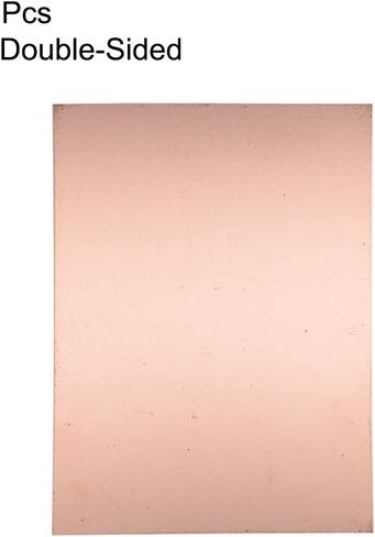لوحة دائرة مطبوعة من النحاس المغطى بالنحاس على الوجهين من uxcell، FR4 150 × 100 مم 5.91 × 3.94 بوصة، سمك 1.5 مم لوحة PCB للنماذج الأولية ذاتية الصنع، لوحة الاسم in Kuwait