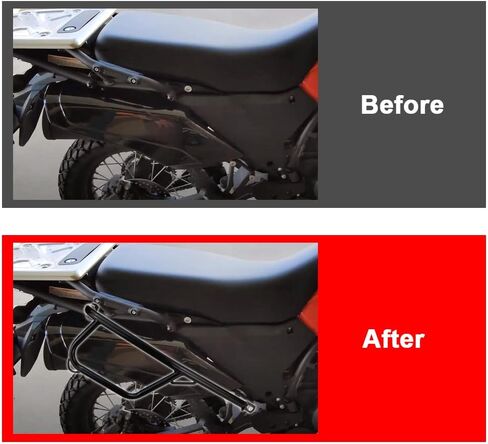 Xitomer Side Crash Bar Protector, Fit for 2024 2023 KLR650 2022 KLR650, Rear Panel Side Crash Bar Guard Protector KLR650 Gen3 Side crashbar in Saudi Arabia