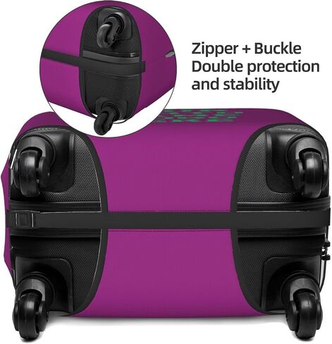 ONLY COVER, NOT INCLUDING THE SUITCASE Travel Luggage Cover Colorful Dinosaur for Boy Suitcase Protector Washable Baggage Covers (for 18-21 inch luggage) in Saudi Arabia