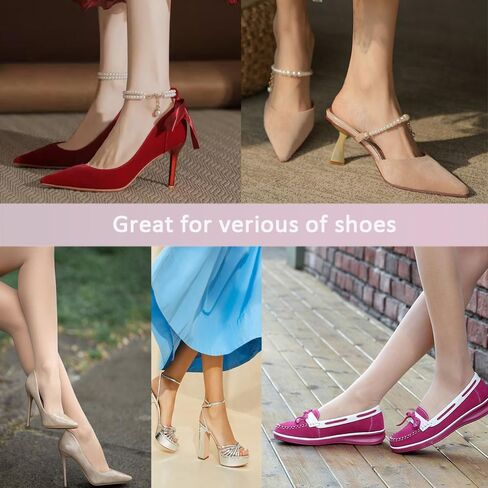 2 Pairs Pigskin High Heel Cushion Inserts, Adhesive Arch Support Sandal Inserts, Anti-Slip Shoe Inserts for Dress Shoes Flat Shoe Pain Relief, Leather Cushioning Heel Insoles for Boots in Saudi Arabia