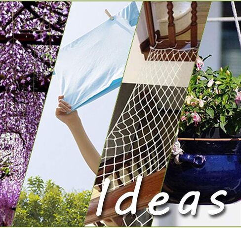 SMART&CASUAL 150 قدم 1/5 بوصة (5 مم) نايلون بولي حبل علم القطب بولي بروبيلين خط ملابس للتخييم جيد لربطة العنق وسحب أرجوحة تسلق عقدة ((45.8 متر) 150 قدم، أسود) in Saudi Arabia