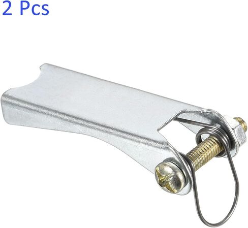 طقم مزلاج أمان مكون من قطعتين - استبدال وصلة ربط جهاز الاستقبال بخطاف منزلق من Clevis ينطبق على مقطورة/رافعة خطاف السحب (طول 1.9 بوصة، فضي) in Saudi Arabia