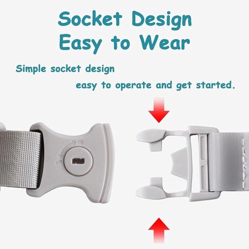 2PCS Anti Lost Wrist Link Safety Wrist Link with Key Lock, Child Leash with Whistling Suitable for Children, Infants and Children Safely in Saudi Arabia