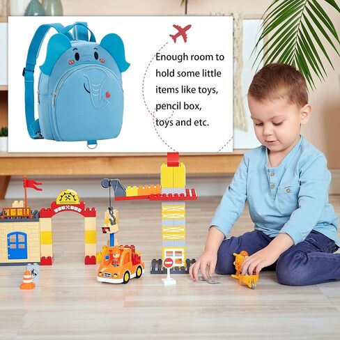 Toddlers Leash Convertible Chest Bag Mini Backpacks with Child Kids Anti-Lost Wristlets Wrist Link (Elephant) in Saudi Arabia