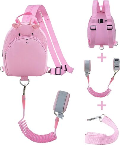 Toddlers Leash Convertible Chest Bag Mini Backpacks with Child Kids Anti-Lost Wristlets Wrist Link (Elephant) in Saudi Arabia